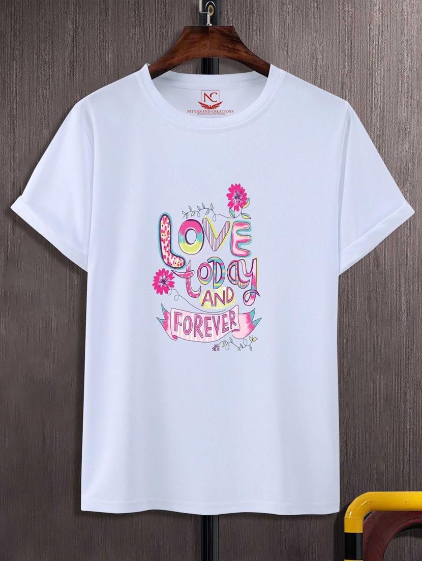unisex white graphic printed t-shirt - 20883945 - Zoom Image - 0