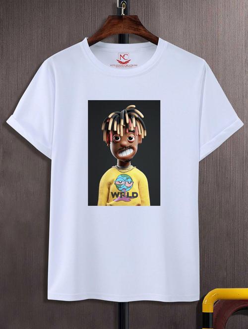 unisex white graphic printed t-shirt - 20883959 -  Standard Image - 0