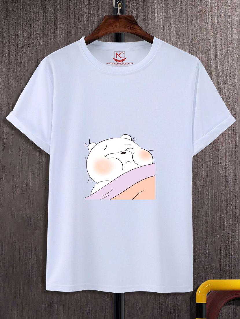 unisex white graphic printed t-shirt - 20883987 -  Zoom Image - 0