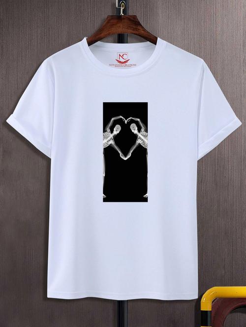 unisex white graphic printed t-shirt - 20883999 -  Standard Image - 0