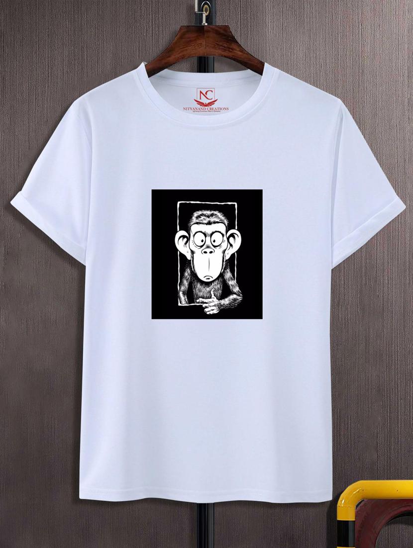 unisex white graphic printed t-shirt - 20884005 -  Zoom Image - 0