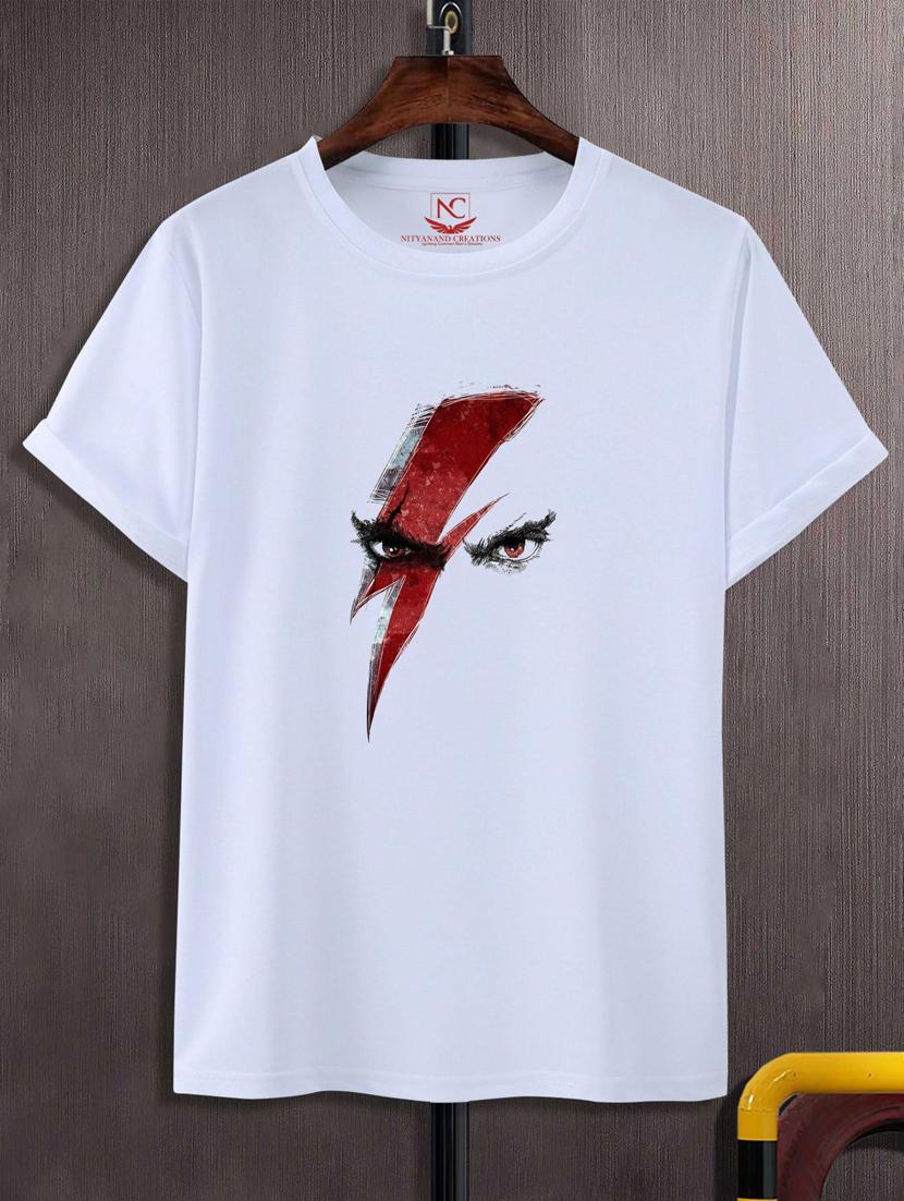 unisex white polyester graphic t-shirt - 20884008 -  Zoom Image - 0