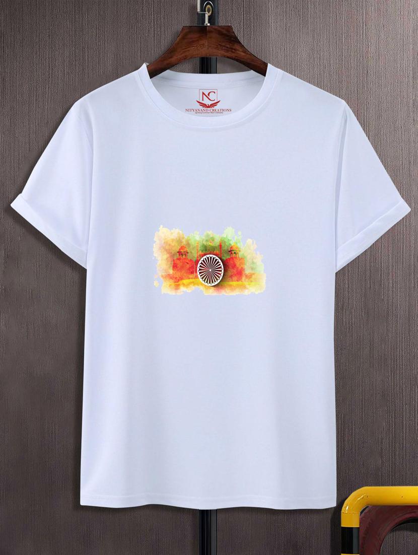 unisex white graphic printed t-shirt - 20884024 -  Zoom Image - 0