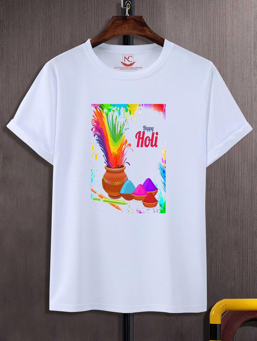 unisex white graphic printed t-shirt - 20884047 -  Zoom Image - 0