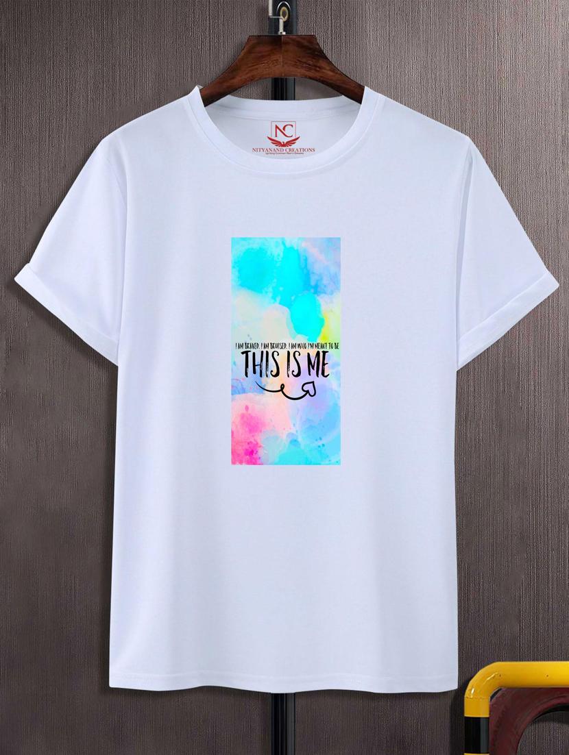 unisex white graphic print t-shirt - 20884048 -  Zoom Image - 0