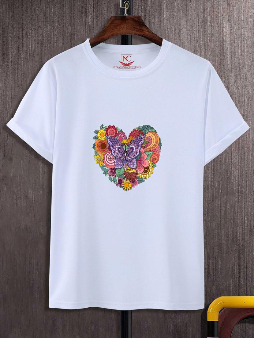 unisex white graphic print t-shirt - 20884066 -  Zoom Image - 0