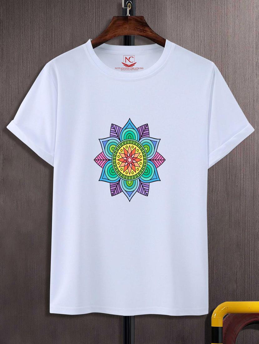 unisex white graphic printed t-shirt - 20884071 -  Zoom Image - 0