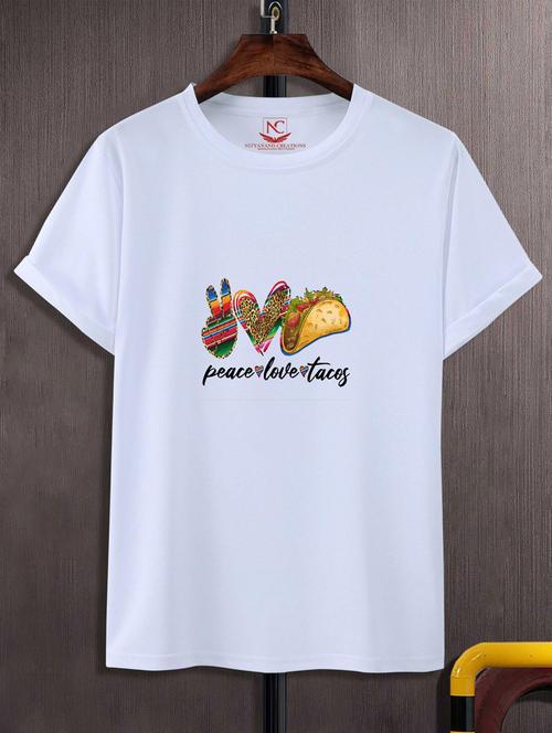 unisex white graphic printed t-shirt - 20884073 -  Standard Image - 0