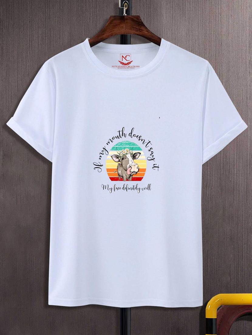 unisex white graphic printed t-shirt - 20884085 -  Zoom Image - 0
