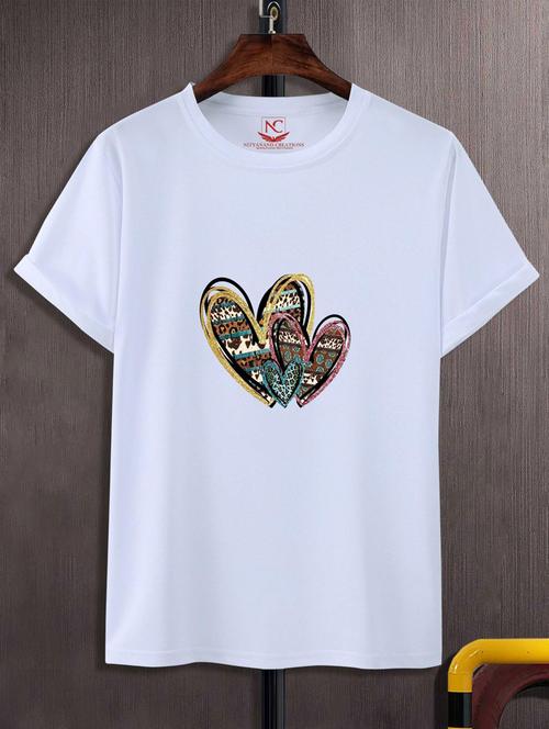unisex white graphic printed t-shirt - 20884087 -  Standard Image - 0