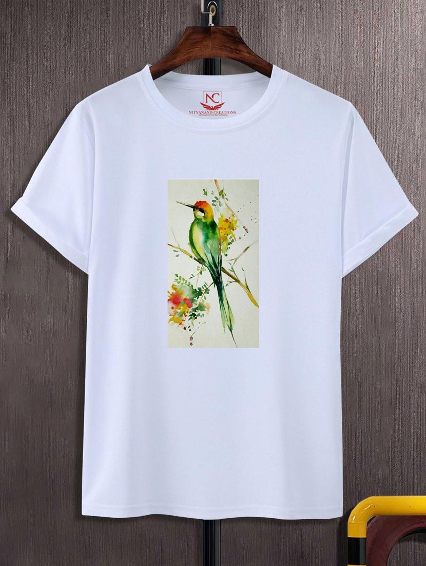 unisex white graphic printed t-shirt - 20884090 -  Zoom Image - 0