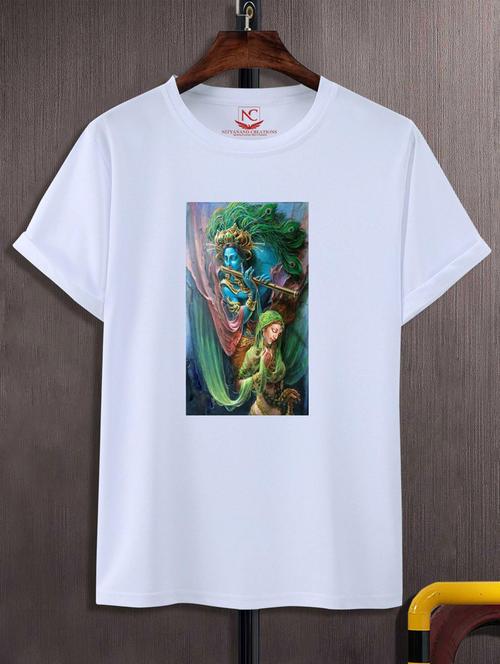 unisex white graphic printed t-shirt - 20884098 -  Standard Image - 0