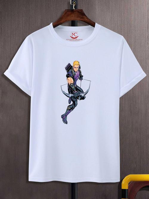 unisex white polyester graphic t-shirt - 20884113 -  Standard Image - 0