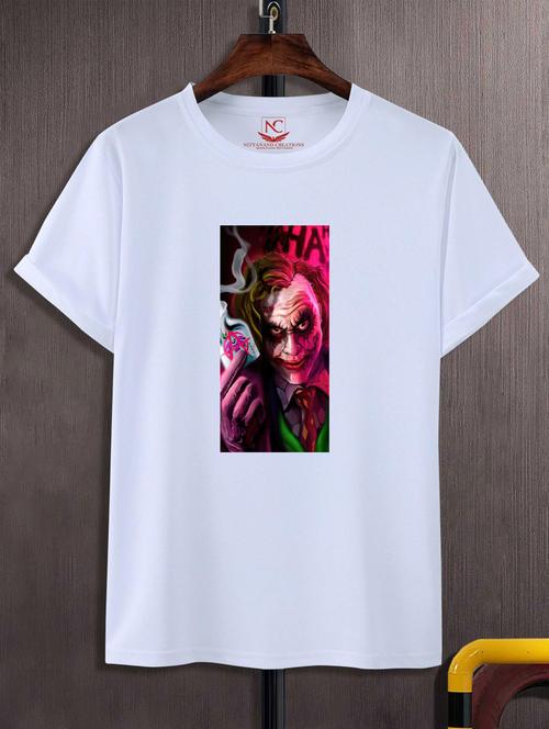 unisex white graphic printed t-shirt - 20884123 - Standard Image - 0