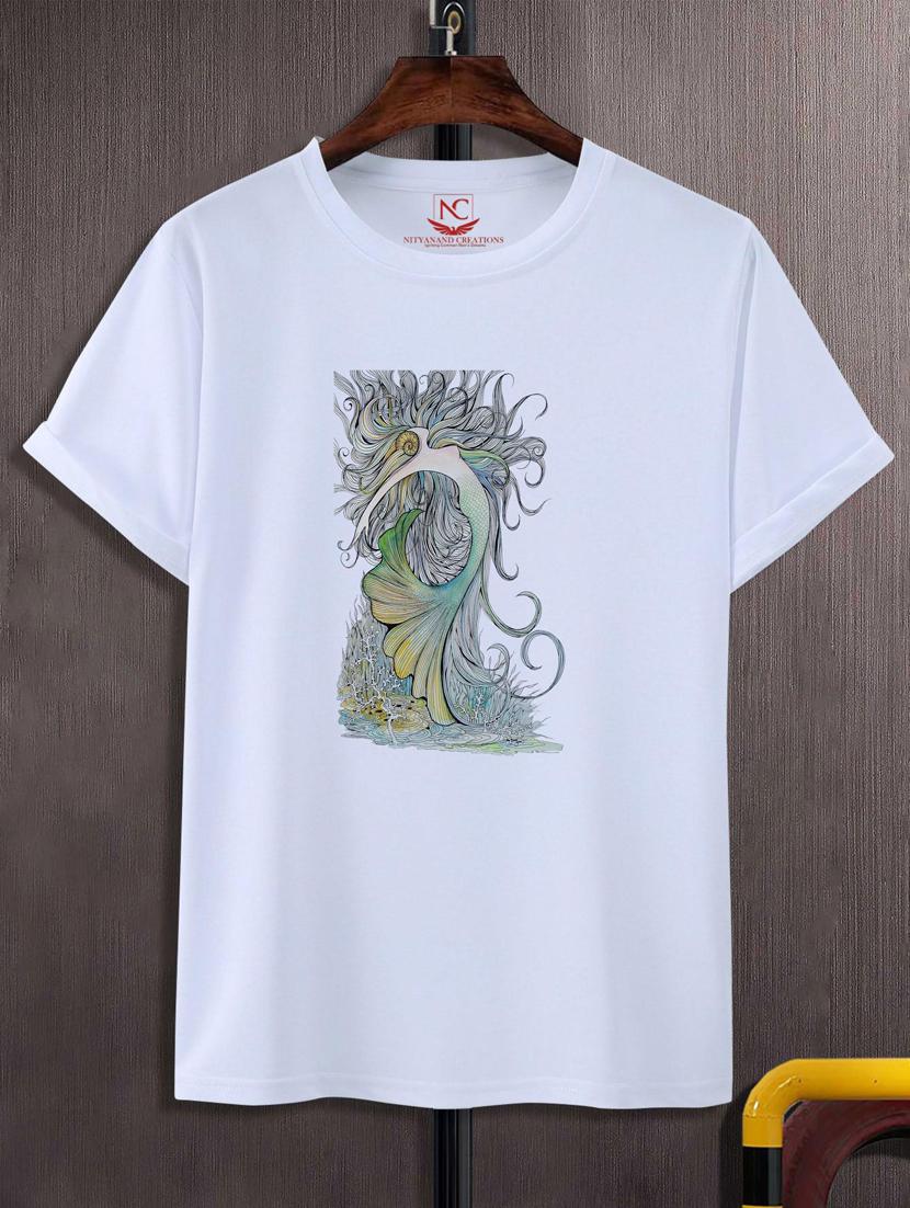 unisex white graphic printed t-shirt - 20884142 - Zoom Image - 0