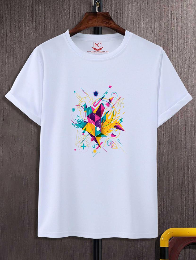 unisex white graphic printed t-shirt - 20884148 - Zoom Image - 0