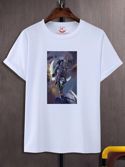 unisex white graphic printed t-shirt - 20884168 -  Standard Image - 0
