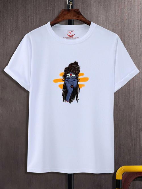 unisex white graphic printed t-shirt - 20884174 -  Standard Image - 0