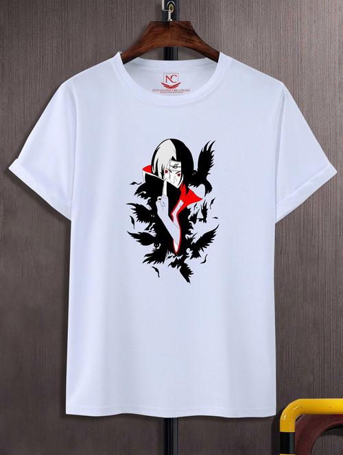 unisex white graphic printed t-shirt - 20884180 - Standard Image - 0
