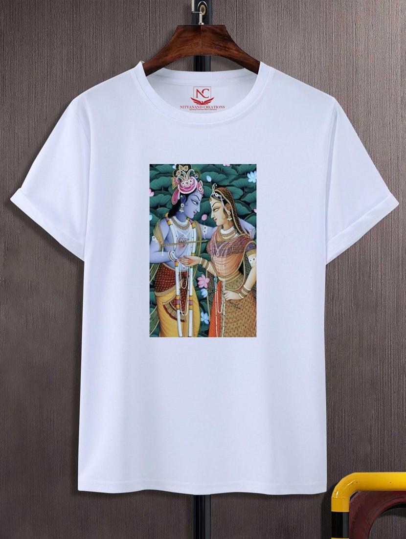 unisex white graphic print t-shirt - 20884186 -  Zoom Image - 0