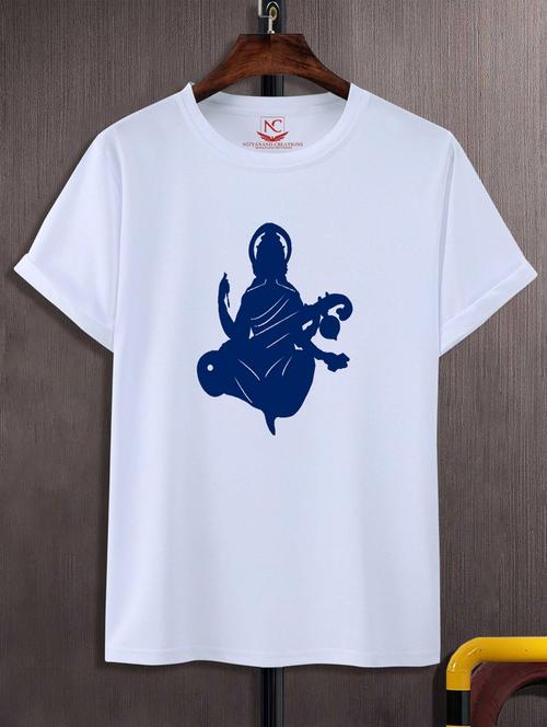 unisex white graphic printed t-shirt - 20884191 - Standard Image - 0