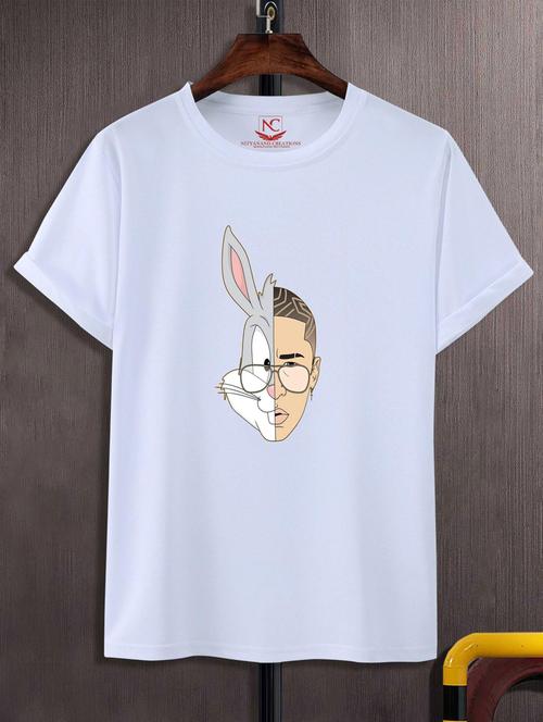 unisex white graphic printed t-shirt - 20884195 - Standard Image - 0