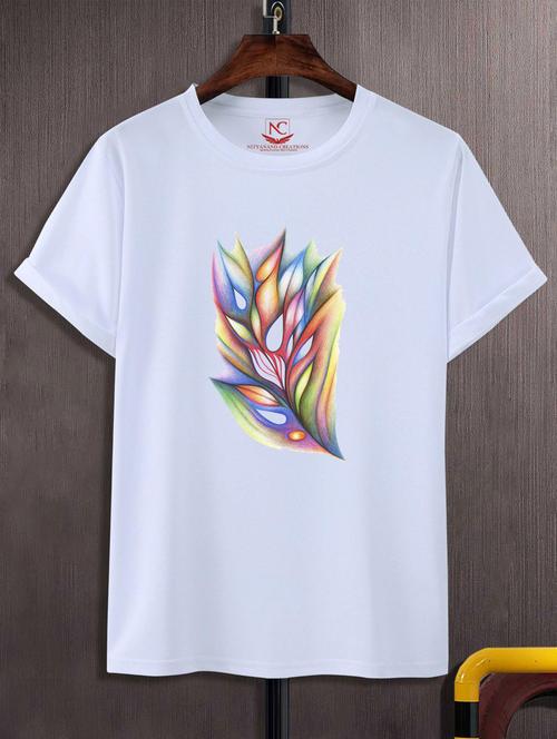 unisex white graphic printed t-shirt - 20884203 -  Standard Image - 0