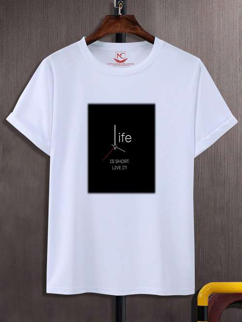 unisex white polyester graphic t-shirt - 20884224 -  Standard Image - 0
