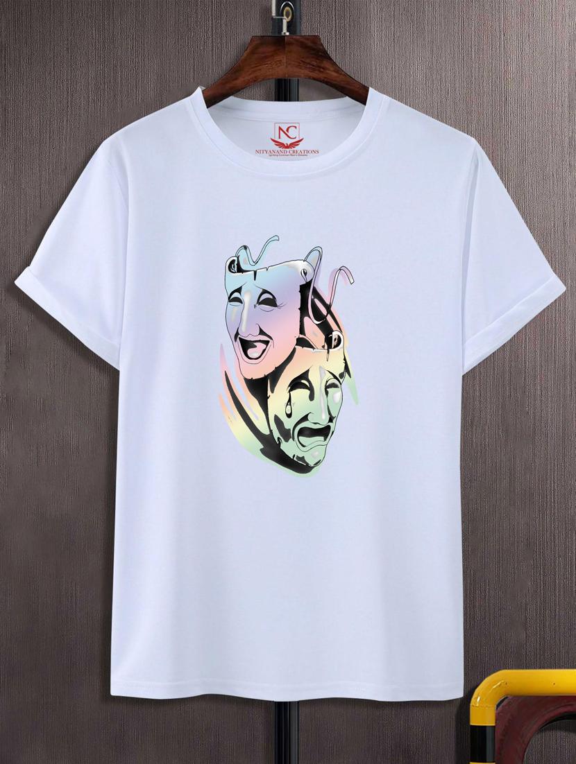 unisex white graphic printed t-shirt - 20884230 - Zoom Image - 0