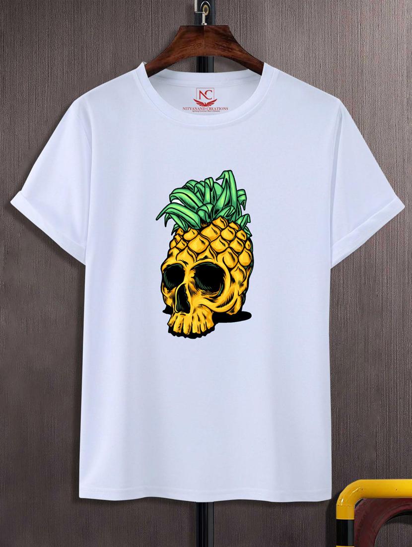 unisex white graphic printed t-shirt - 20884235 -  Zoom Image - 0
