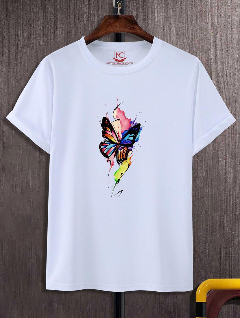 unisex white graphic printed t-shirt - 20884254 -  Zoom Image - 0