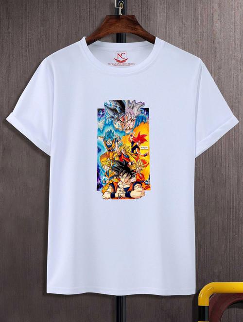 unisex white polyester graphic t-shirt - 20884275 - Standard Image - 0