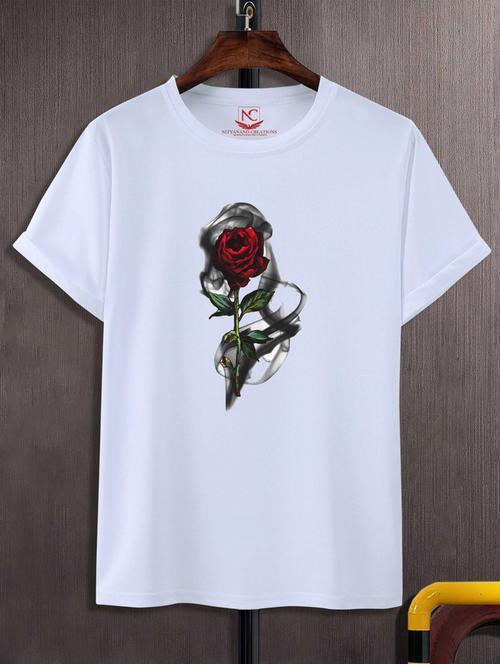 unisex white graphic printed t-shirt - 20884277 - Standard Image - 0
