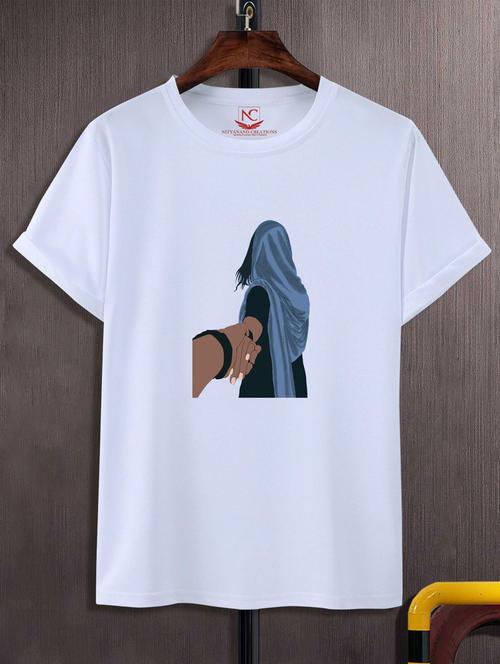 unisex white graphic printed t-shirt - 20884284 -  Standard Image - 0