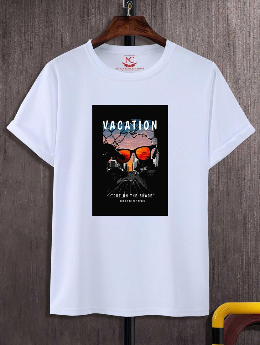 unisex white graphic printed t-shirt - 20884317 -  Zoom Image - 0