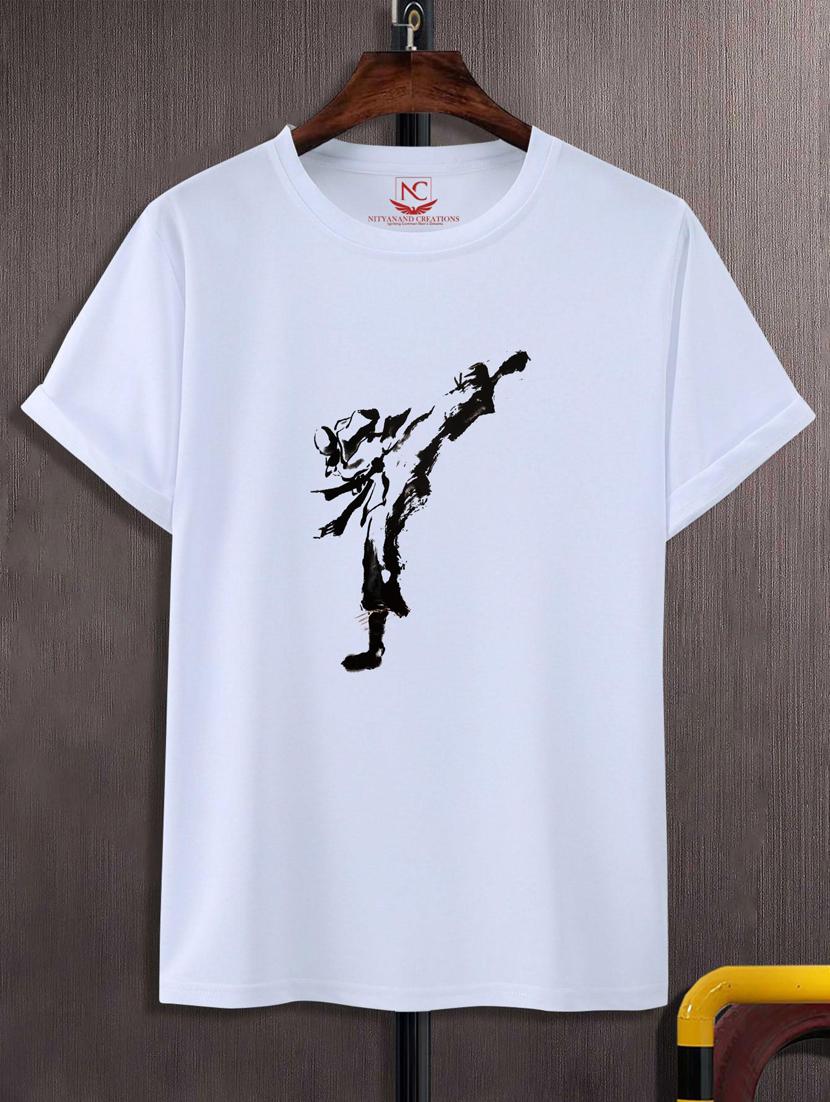 unisex white graphic printed t-shirt - 20884319 - Zoom Image - 0
