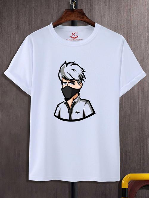 unisex white graphic printed t-shirt - 20884372 - Standard Image - 0