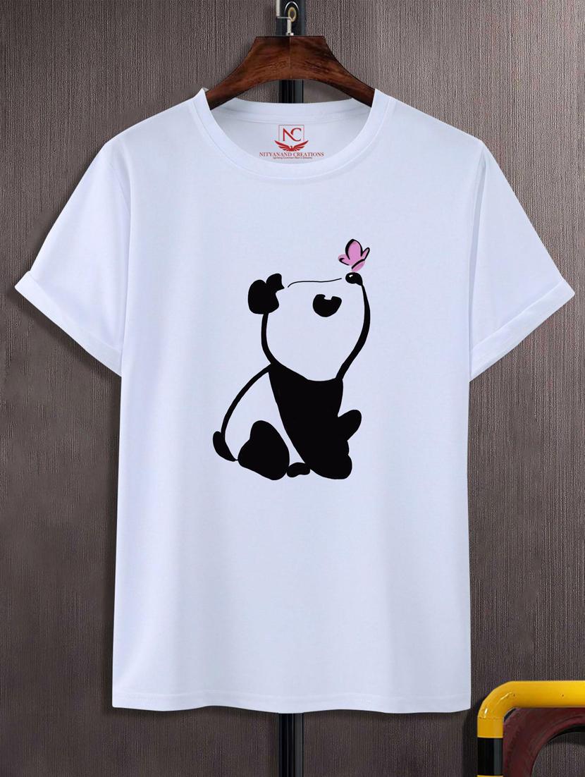 unisex white graphic print t-shirt - 20884375 - Zoom Image - 0