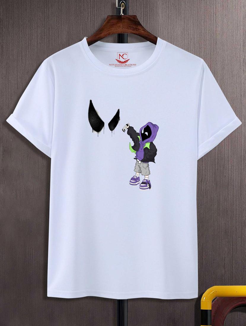 unisex white graphic print t-shirt - 20884378 -  Zoom Image - 0