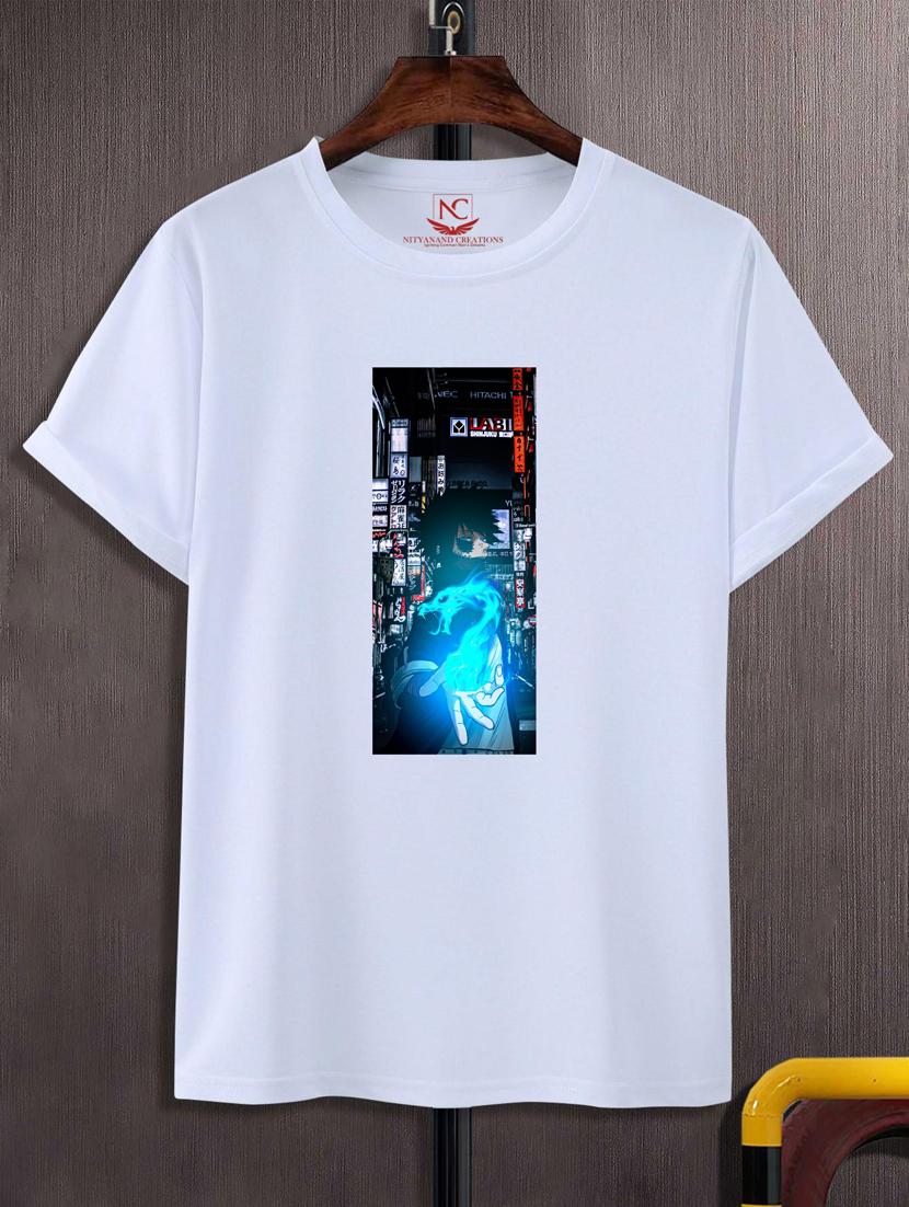 unisex white polyester graphic t-shirt - 20884392 - Zoom Image - 0
