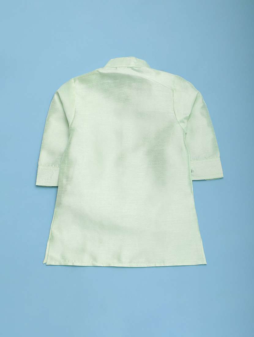 boys mandarin neck ethnic wear set - 20884459 -  Standard Image - 3