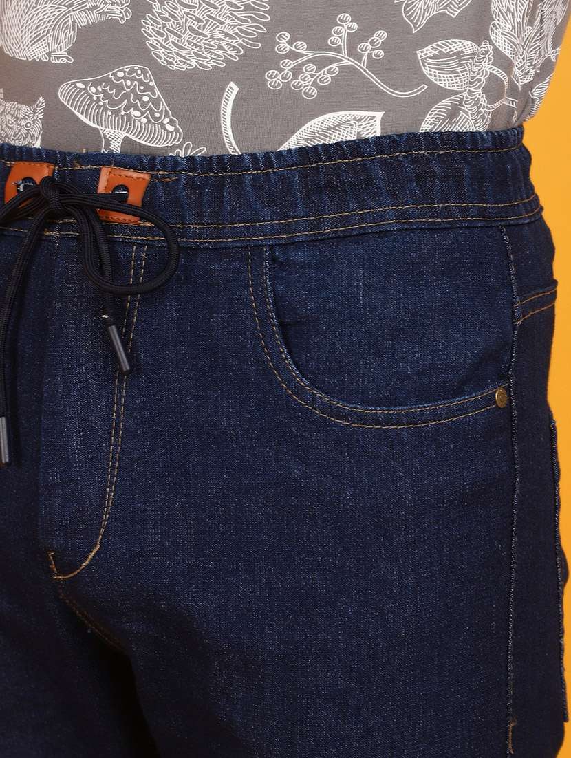 men solid mid rise jogger - 20884468 -  Standard Image - 3