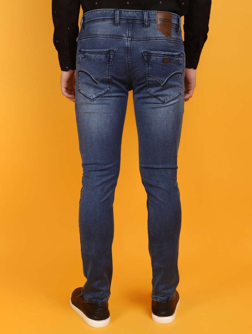men mid rise washed denim jeans - 20884469 -  Standard Image - 3