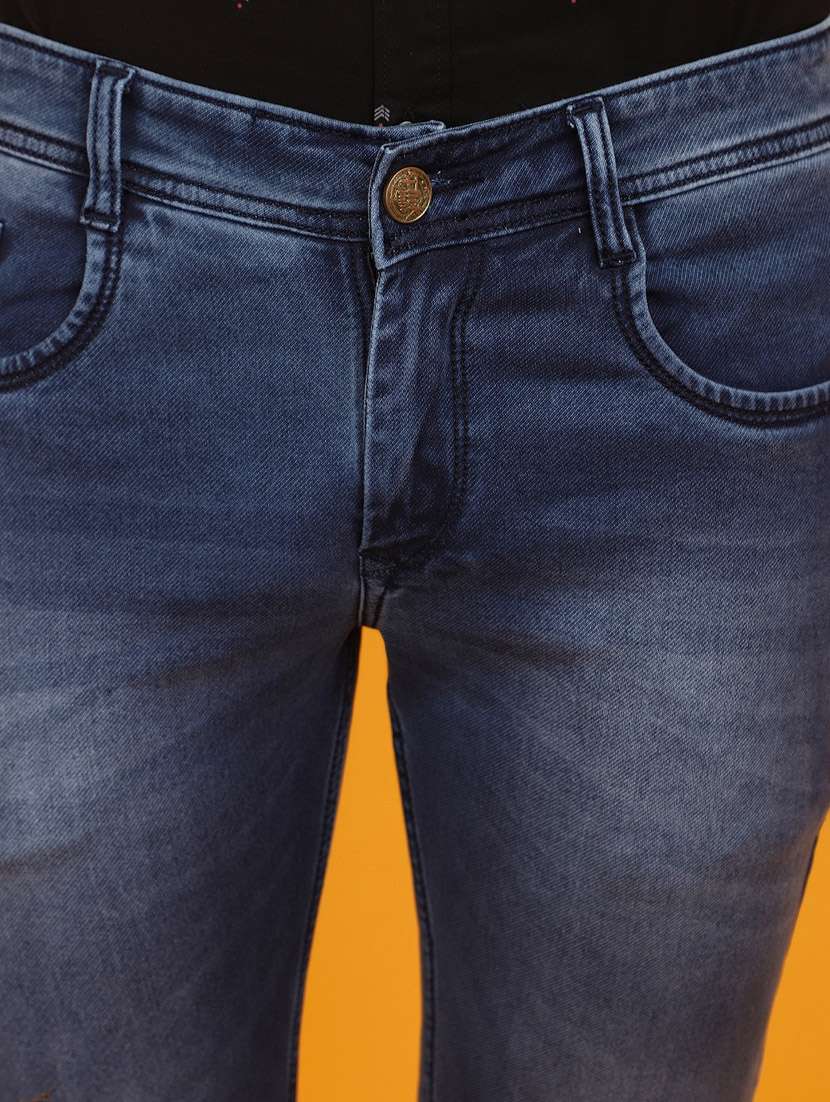 men mid rise washed denim jeans - 20884469 -  Standard Image - 5