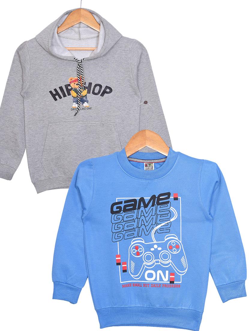 pack of 2 - fleece printed sweatshirt - 20884723 -  Zoom Image - 0