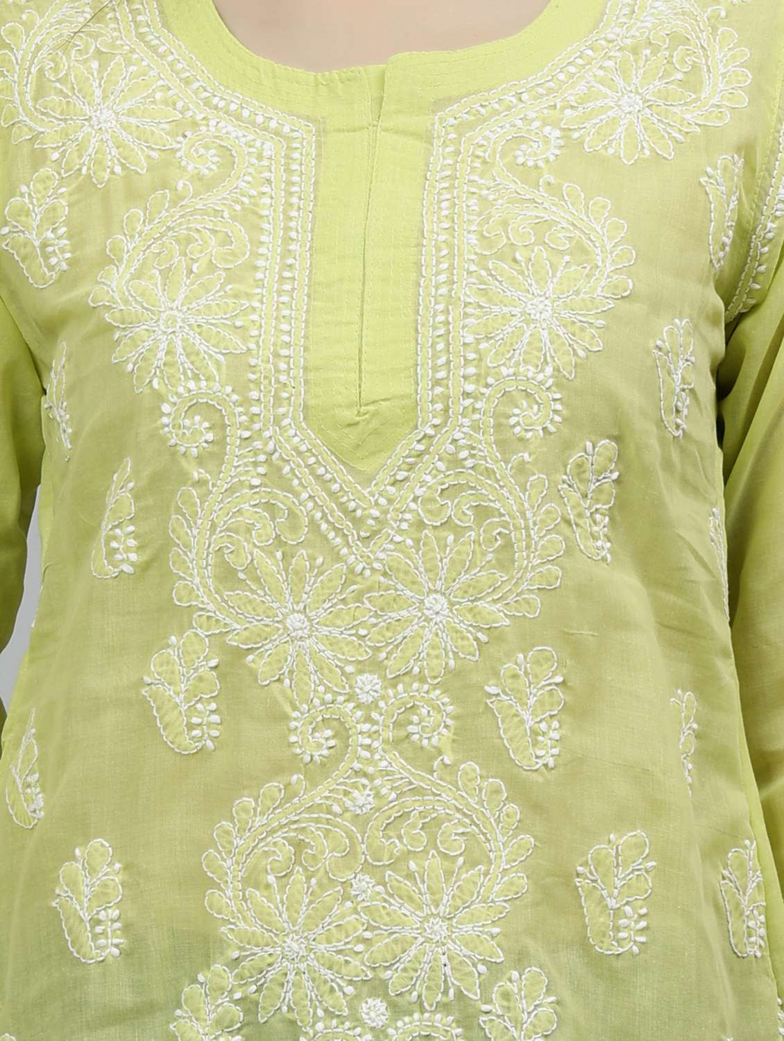 women three quarter sleeve straight kurti - 20884769 - Standard Image - 5