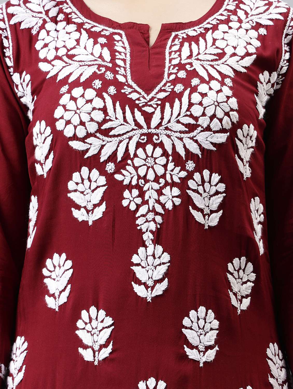 women three quarter sleeve straight kurti - 20884782 -  Standard Image - 5