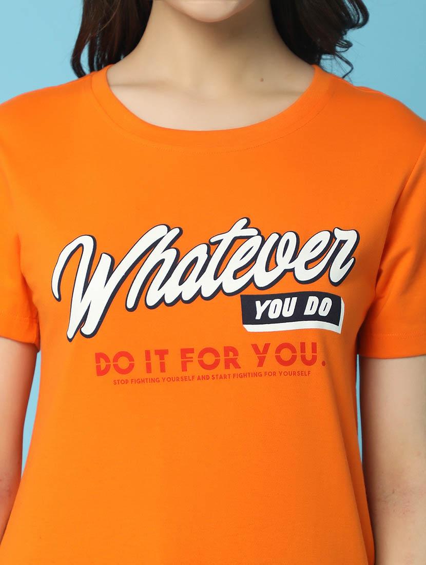 women round neck printed regular t-shirt - 20884908 - Standard Image - 5