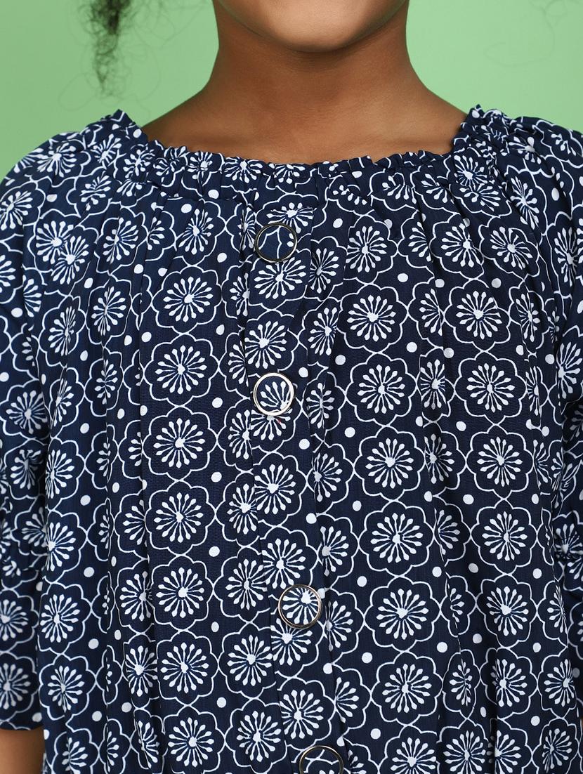 girls blue printed top - 20884929 - Standard Image - 5