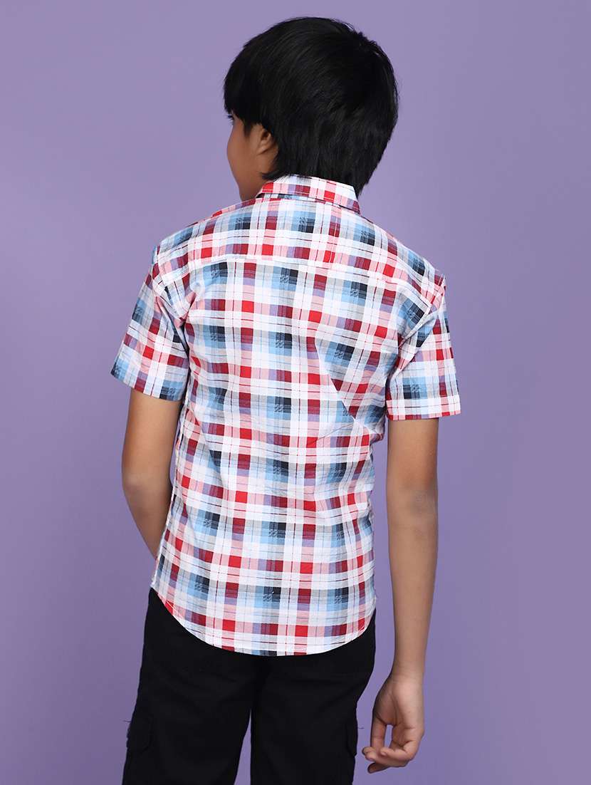 multicolored checks cotton shirt - 20884977 -  Standard Image - 3